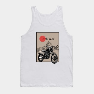 Adventure with a trail bike to Japan Tank Top